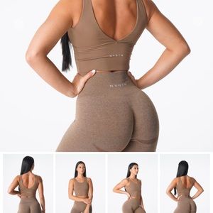 NVGTN Mocha Essence Sports Bra - size Large